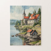 Puzzle Maisons au bord de la rivière (Vertical)