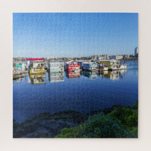Puzzle Maisons colorées sur le rivage de l'île de Vancouv