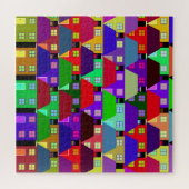 PUZZLE MAISONS COMMUNAUTÉ MAISON COLORÉE (Horizontal)