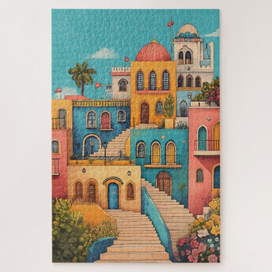 Puzzle Maisons de contes fées orientales (Vertical)