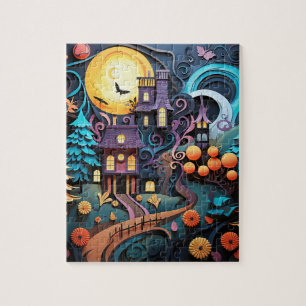 Puzzle Maisons de Trick Or Treat pour Halloween