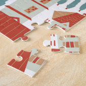 Puzzle Maisons De Ville : Illustration Sans Faille (Côté)