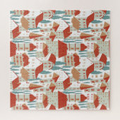 Puzzle Maisons De Ville : Illustration Sans Faille (Horizontal)