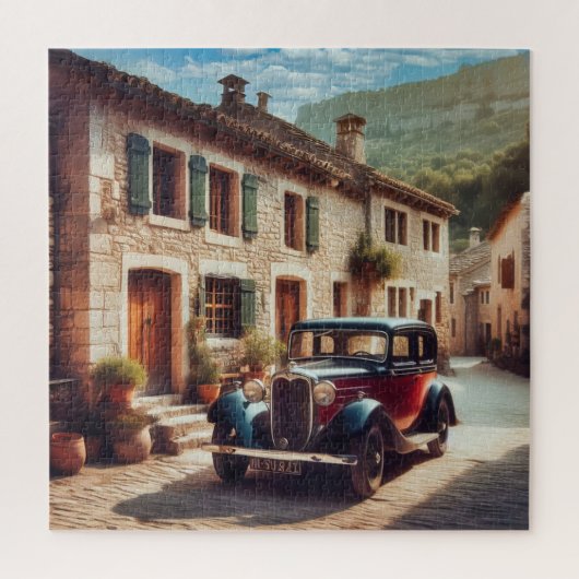 Puzzle Maisons en pierre rustiques. (Vertical)