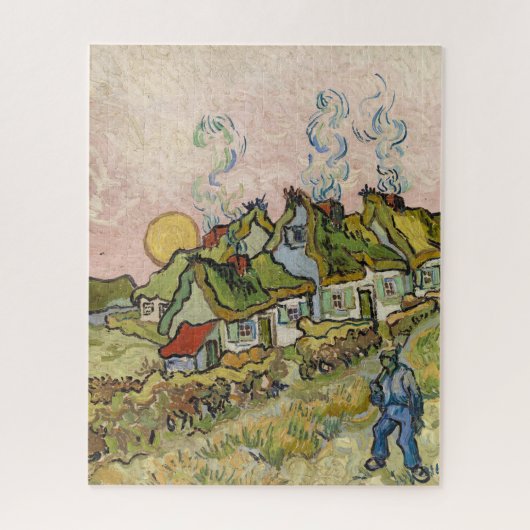 Puzzle Maisons et figure par Vincent van Gogh (Vertical)