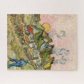 Puzzle Maisons et figure par Vincent van Gogh (Horizontal)