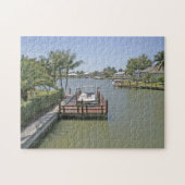 Puzzle Maisons et quais sur le canal Marco Island Florida (Horizontal)