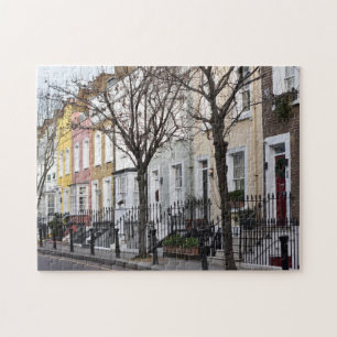 Puzzle Maisons peintes colorées, Chelsea, Londres, Royaum