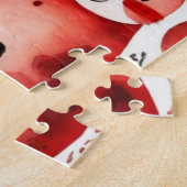 Puzzle Maisons rouges et feuille de papier mignon (Côté)