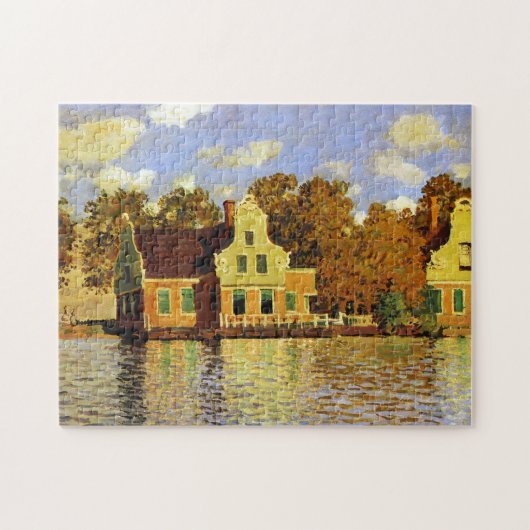 Puzzle Maisons sur la rivière Zaan à Zaandam Monet Art (Horizontal)
