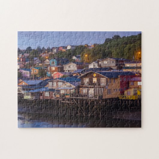 Puzzle Maisons sur pilotis Palafito, vue surélevée (Horizontal)