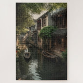 Puzzle Maisons sur un canal à Lijiang (Vertical)