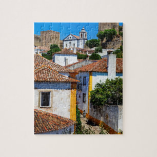 Puzzle Maisons traditionnelles à toit rouge Portugal