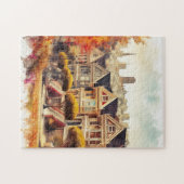 Puzzle Maisons victoriennes de San Francisco à l'automne (Horizontal)