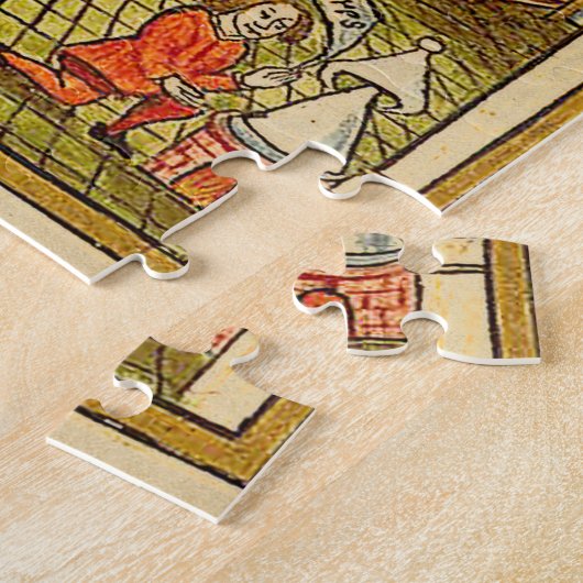 Puzzle Maître et apprentis en alchimie (Côté)