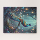 Puzzle Majestic Mystical Bird in the Enchanted ForePuzzle (Horizontal)