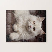 Puzzle Majestic white cat (Horizontal)