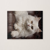 Puzzle Majestic white cat (Horizontal)