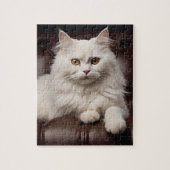 Puzzle Majestic white cat (Vertical)