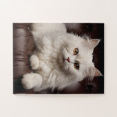 Puzzle Majestic white cat (Horizontal)