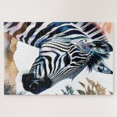 Puzzle Majestic Zebra en aquarelle (Horizontal)
