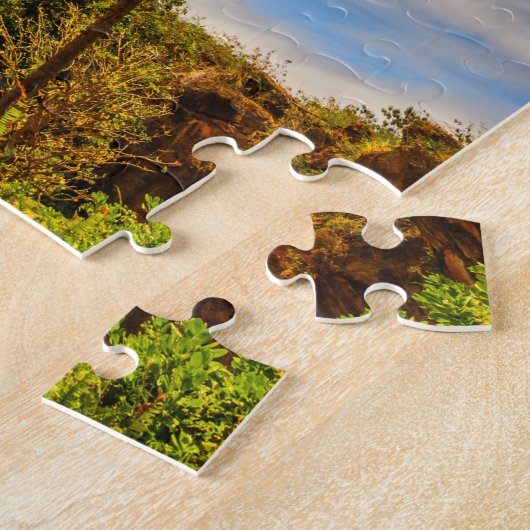 Puzzle Makauwahi Cave Palm Trees, Kauai, Hawaii (Côté)