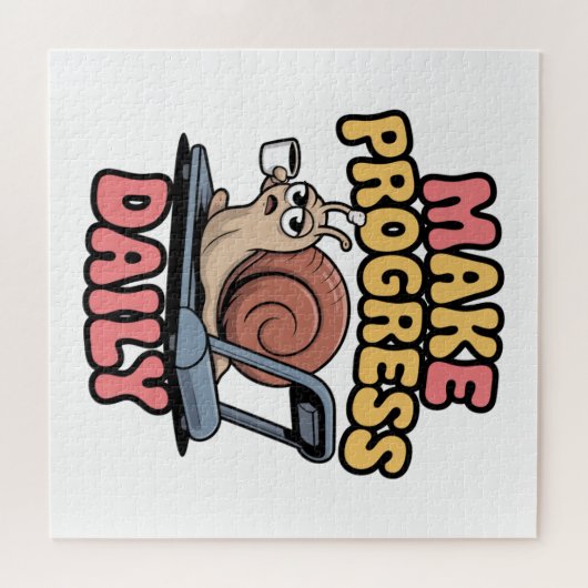 Puzzle Make Progress Daily (Horizontal)