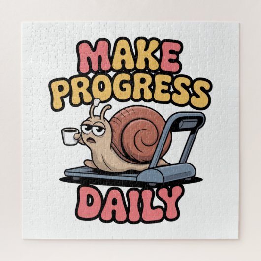 Puzzle Make Progress Daily (Vertical)