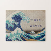 Puzzle "Make Waves" Hokusai Vintage Japanese Art (Horizontal)