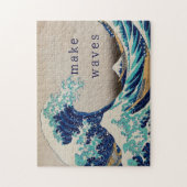 Puzzle "Make Waves" Hokusai Vintage Japanese Art (Vertical)