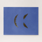 Puzzle Mal Face Difficile Difficile Difficulté Bleu (Horizontal)