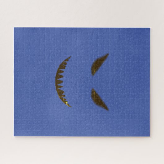 Puzzle Mal Face Difficile Difficile Difficulté Bleu (Horizontal)