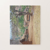 Puzzle Malawi Village Huts. (Vertical)
