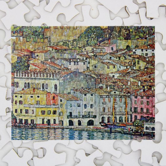 Puzzle Malcesine sur le lac de Garde Par Gustav Klimt