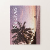 Puzzle Maldives Ocean Indian Beach Sunset Island Souvenir (Vertical)