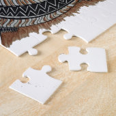 Puzzle Mâle de cerfs communs avec la conception complexe (Côté)