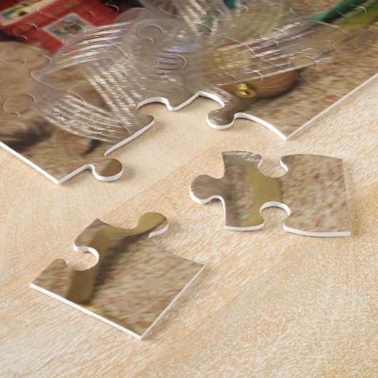 Puzzle malfaisant de Noël de chiot (Côté)