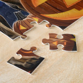 Puzzle Malinois belge Halloween effrayant (Côté)