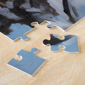 Puzzle Malinois Belge Qu'il neige Noël (Côté)