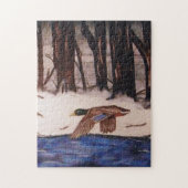 Puzzle Mallard Duck en mission (Vertical)