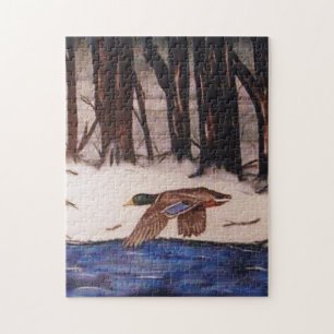 Puzzle Mallard Duck en mission
