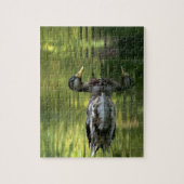 Puzzle Mallard En Miroir Sur Eau Verte (Vertical)