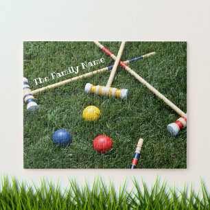 Puzzle Mallets et balles de croquet de pelouse Jigsaw Puz