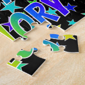 Puzzle "MALLORY" Prénom, Amusant "HEUREUX ANNIVERSAIRE" (Côté)