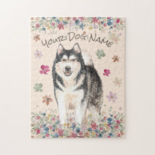 Puzzle Mally Alaskan Malamute Chien