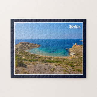 Puzzle Malta Ghajn Tuffieha Bay Mediterranean Sea Island