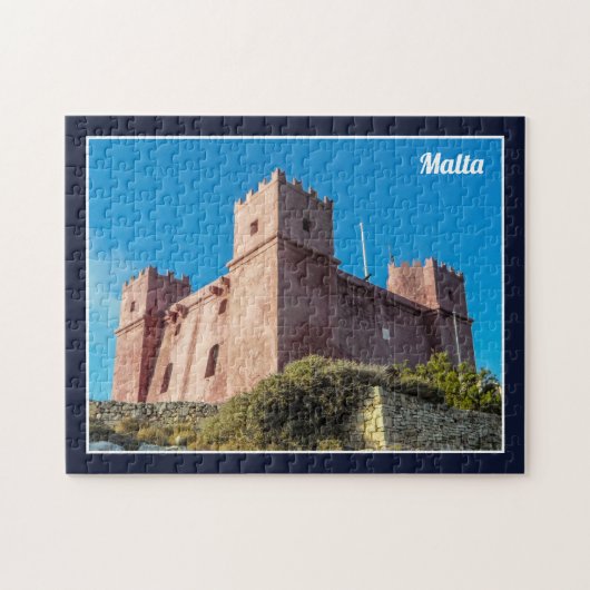 Puzzle Malta St. Agatha's Tower a.k.a. Red Tower Mellieha (Horizontal)