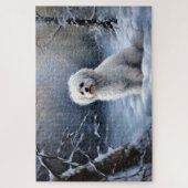 Puzzle Maltais Laisser Neige Noël (Vertical)