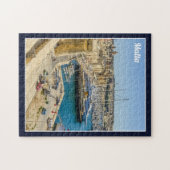 Puzzle Malte Birgu Front de mer Vittoriosa Trois Cités (Horizontal)