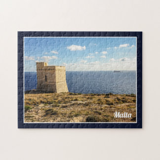 Puzzle Malte Tour de Tal Hamrija et île de Filfla
